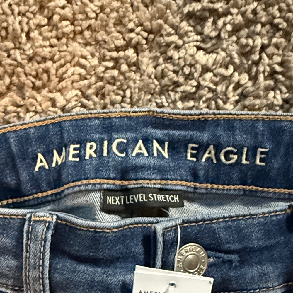 American Eagle Outfitters Women's Dark Blue Skinny Jeans - Picture 3 of 7